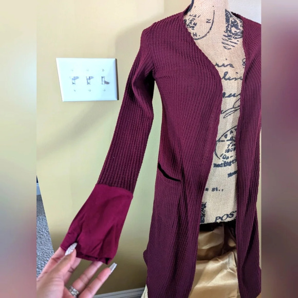 Women's long sleeve cardigan - Picture 2 of 4